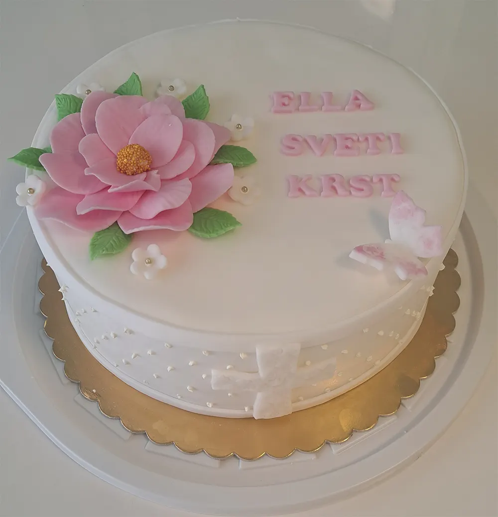 Torta za Sv. krst - Roza